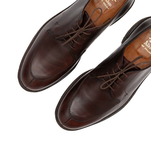 980$ ALDEN Blucher 7118S' Brown Leather Split Toe Derby USA Made Size : 12 D - Picture 6 of 15